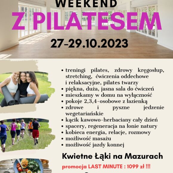 Weekend z pilatesem JESIENNA REGENERACJA 27-29.10.2023