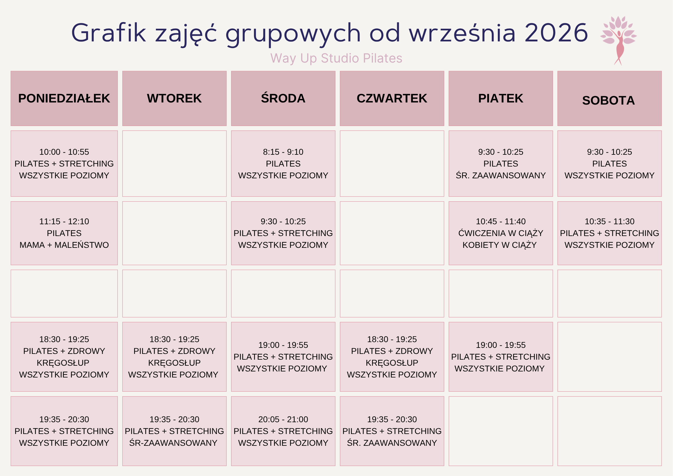pilates zdrowy kregosłup wilanów warszawa w ciąży way up