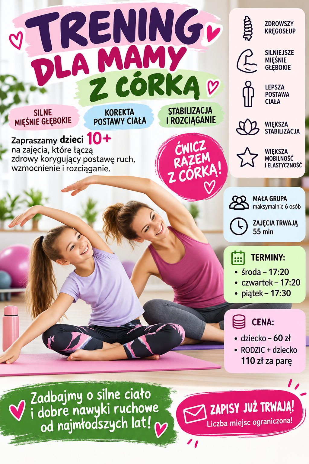 trening pilates kręgosłup z córką odchudzanie postawa trening pilates kręgosłup z córką odchudzanie postawa