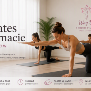 Pilates na macie w Way Up Studio na Wilanowie Pilates mata Warszawa w kameralnym Way Up Studio na Wilanowie